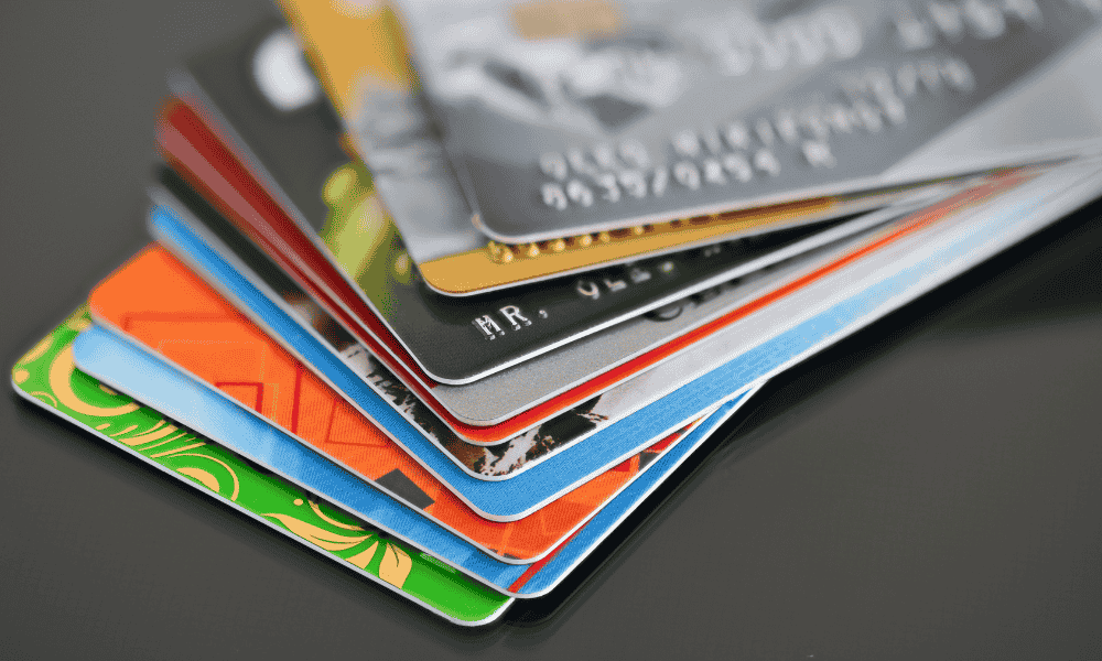 Assortment of credit cards